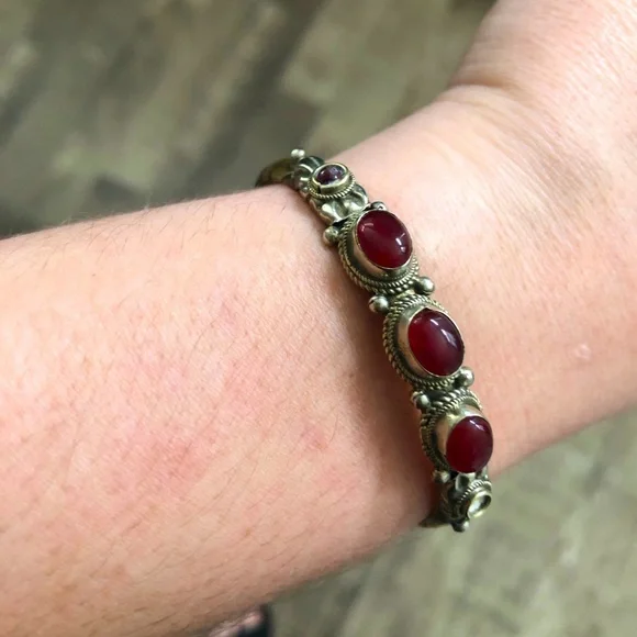 Tibetan Ring and Bracelet Set - Picture 1 of 6